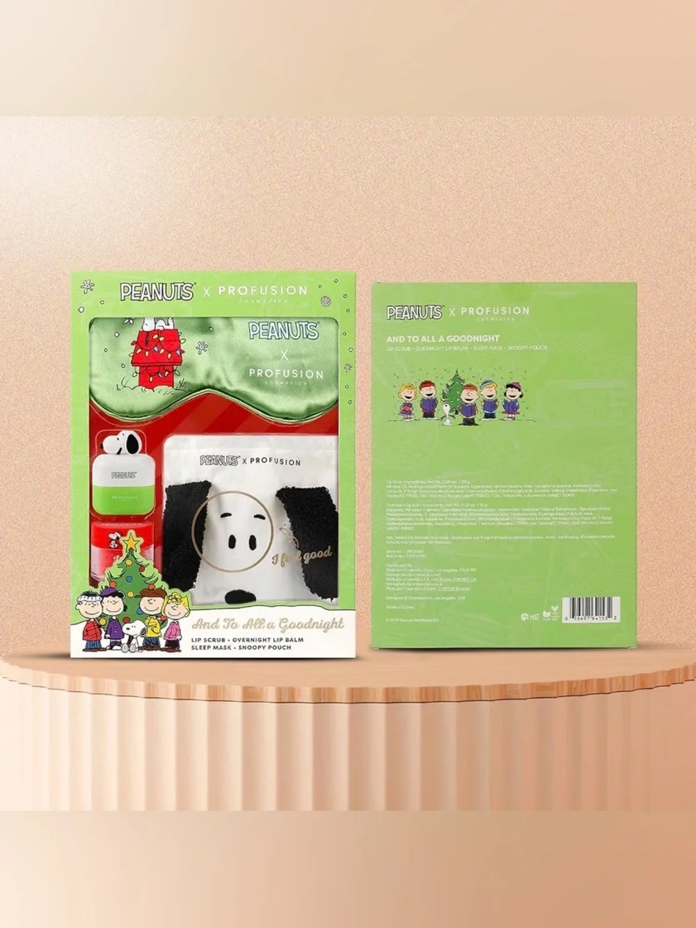 Sleep Mask & Lip Care Gift Set -4 pcs